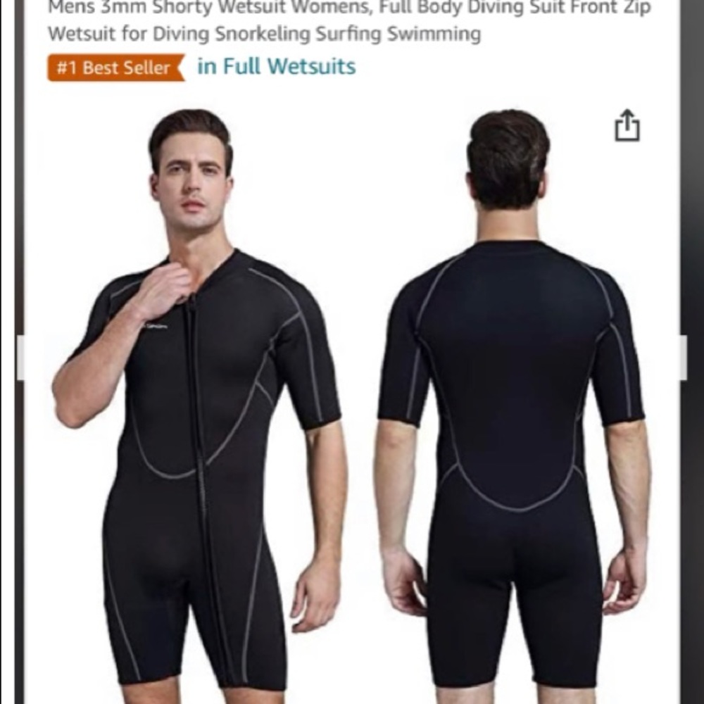 Sealskin men’s 3 mil wet suit